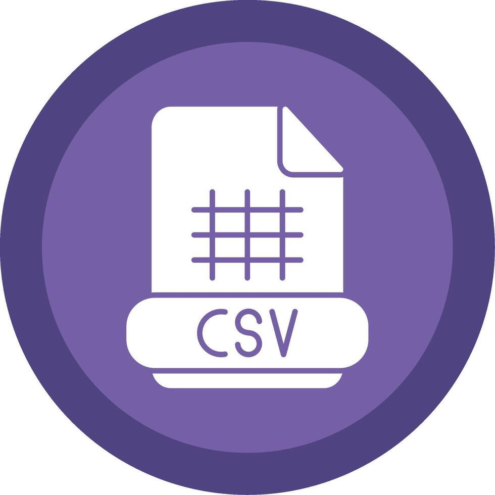 Csv Glyph Multi Circle Icon vector