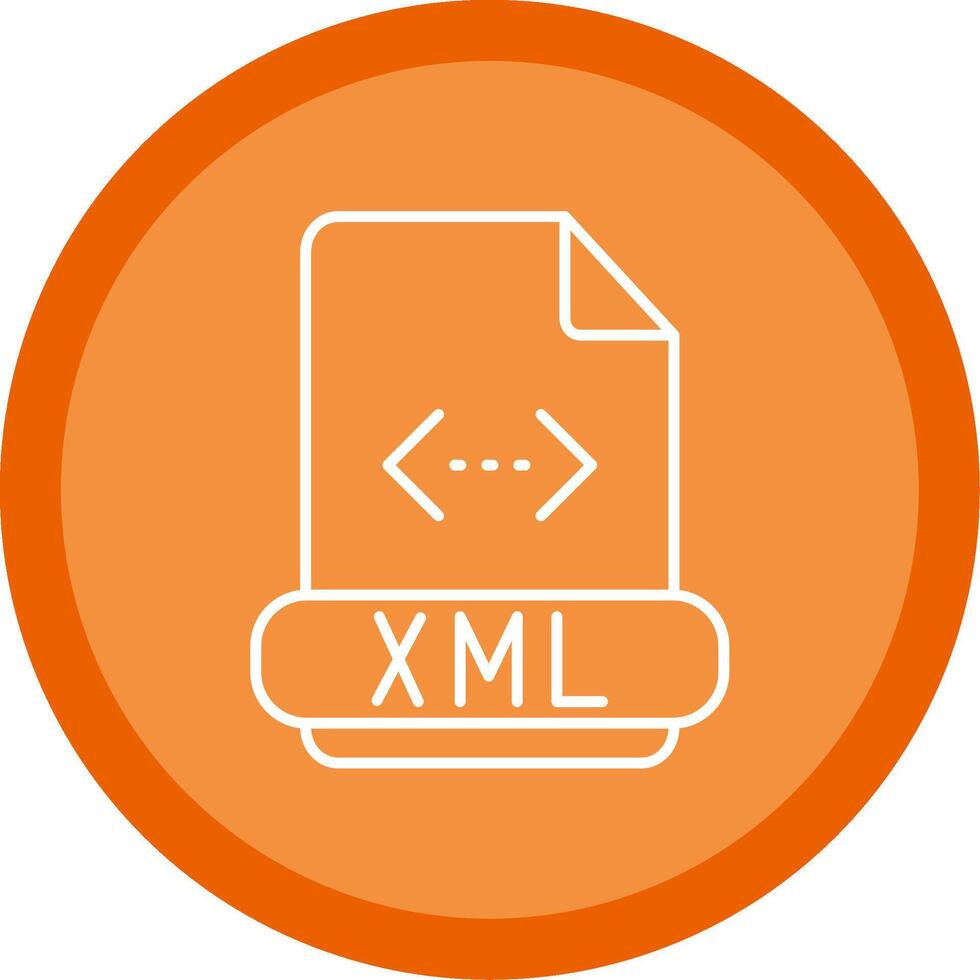 Xml Line Multi Circle Icon vector