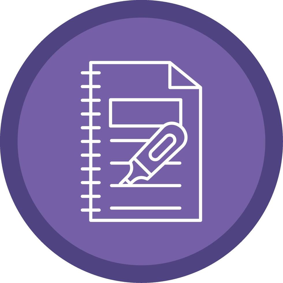 Highlighter Line Multi Circle Icon vector