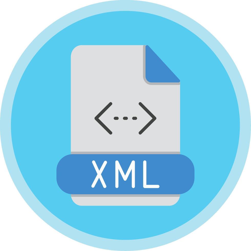 Xml Flat Multi Circle Icon vector