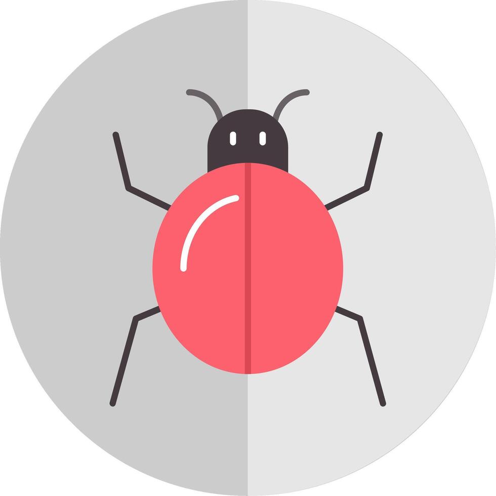 Bug Flat Scale Icon vector