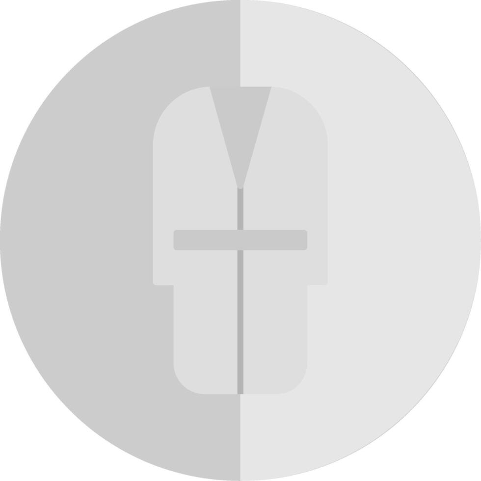 Bath Robe Flat Scale Icon vector