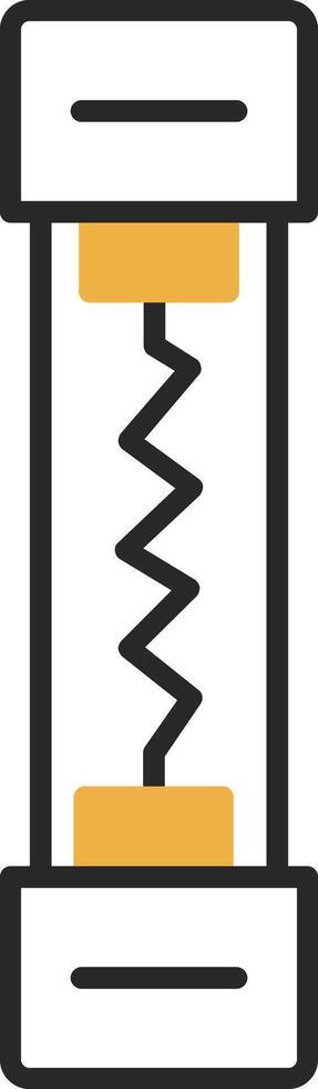 Fuse Skined Filled Icon vector