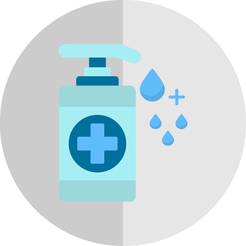 Hand Sanitizer Flat Scale Icon vector