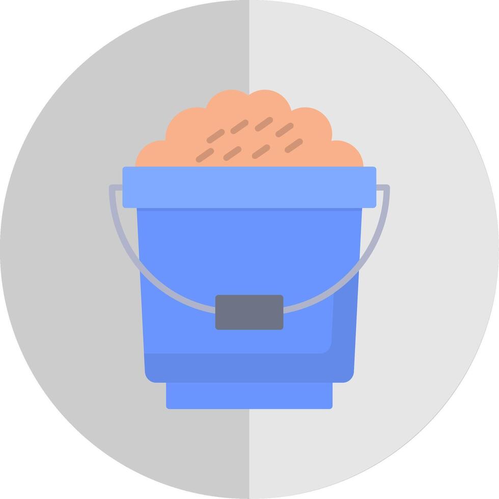 Bucket Flat Scale Icon vector