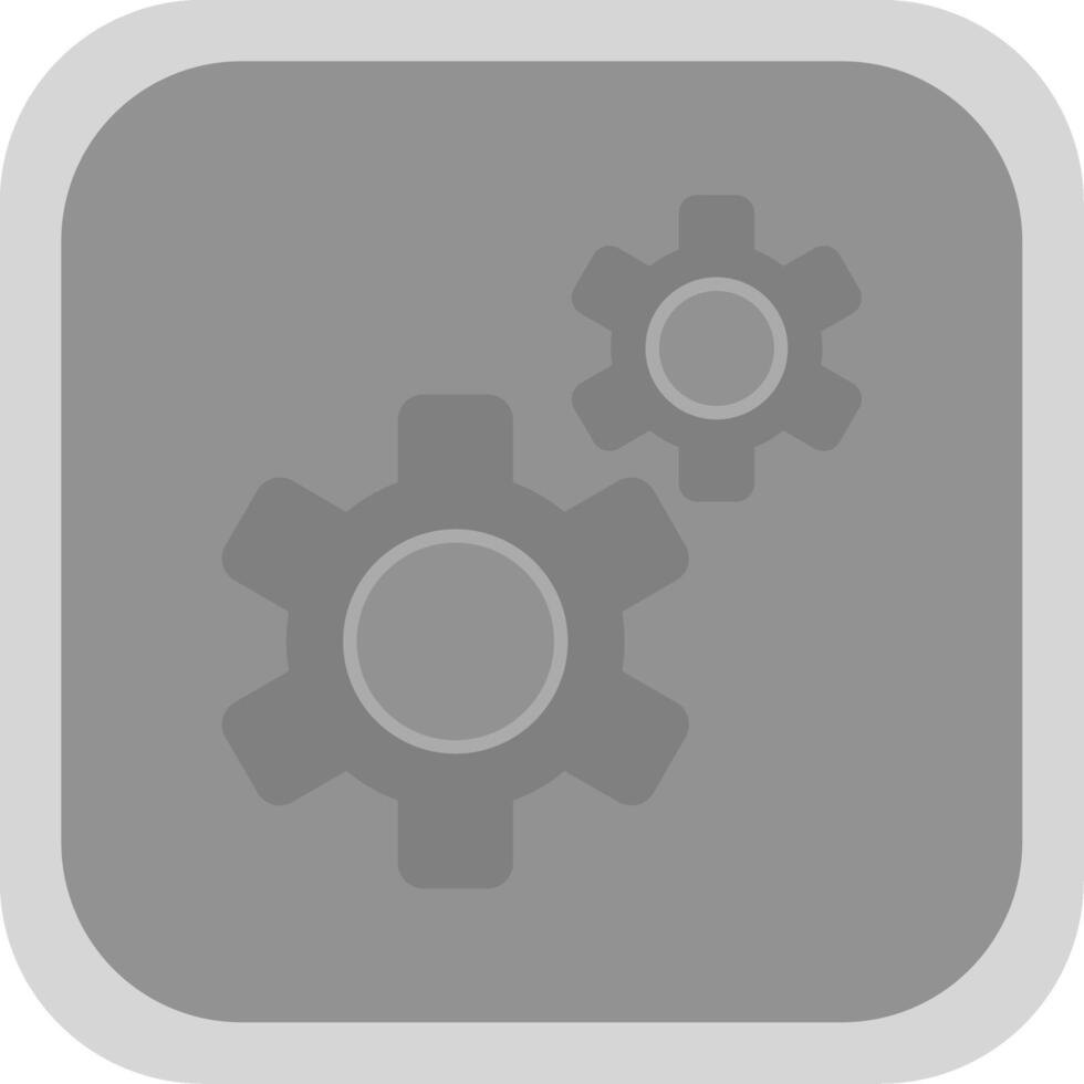 Automation Flat Round Corner Icon vector