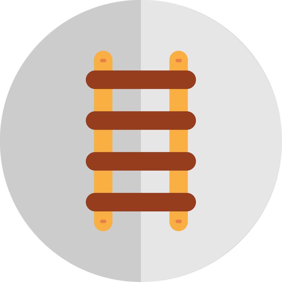 Stepladder Flat Scale Icon vector