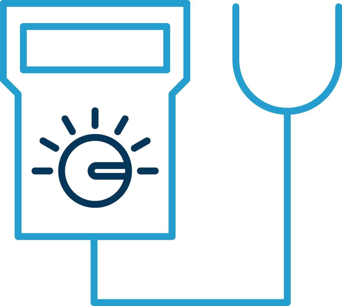 Tester Line Blue Two Color Icon vector