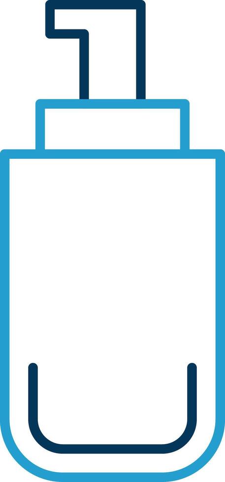 Foundation Line Blue Two Color Icon vector