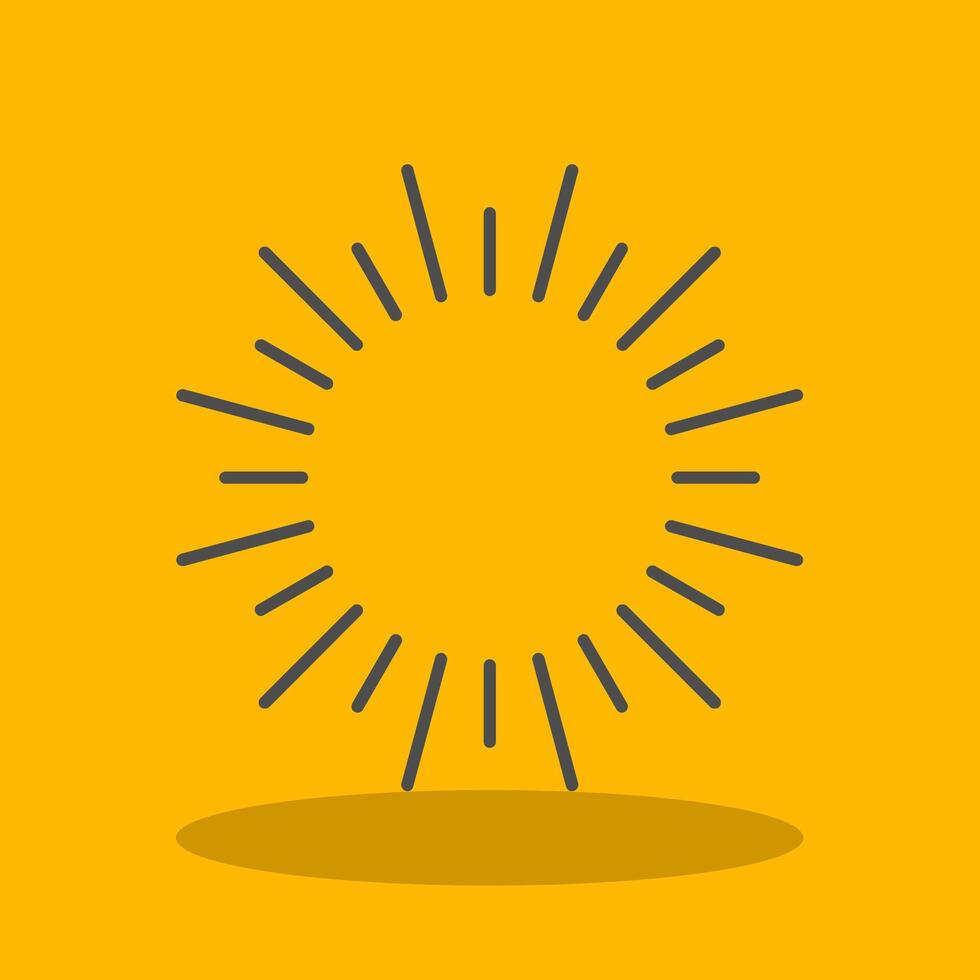 Fireworks Filled Shadow Icon vector