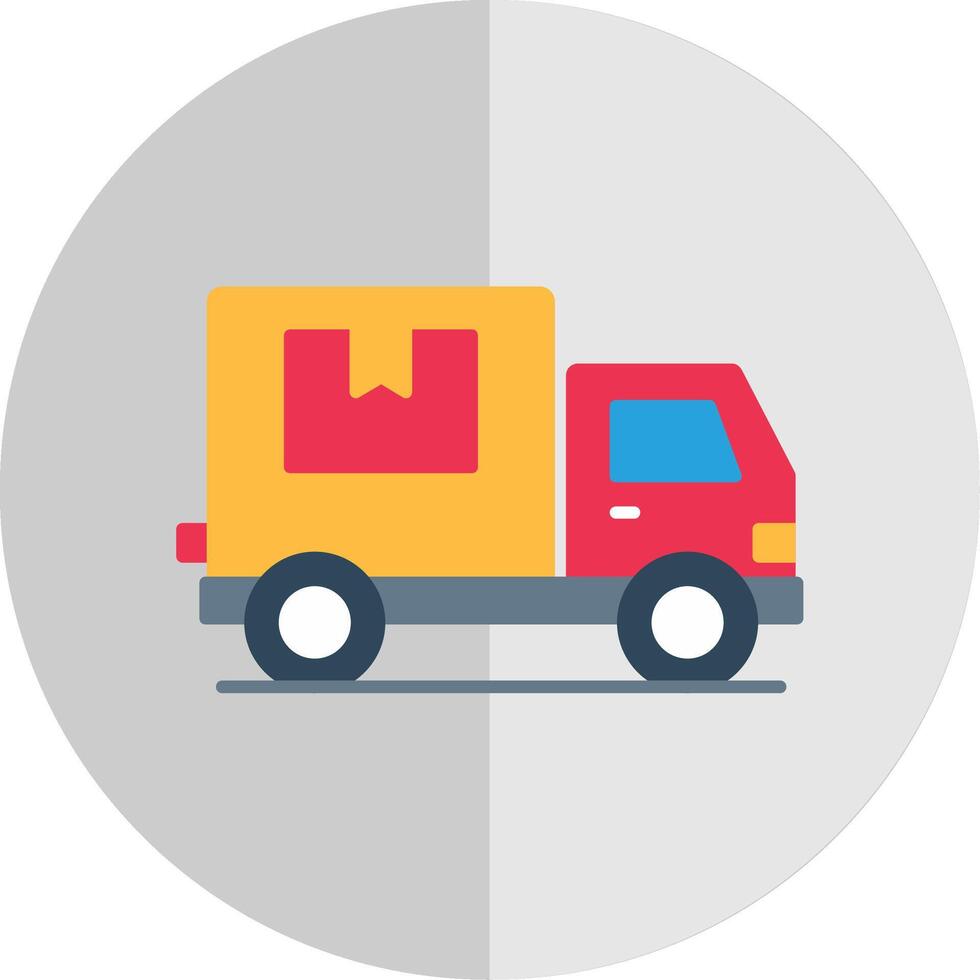Truck Flat Scale Icon vector