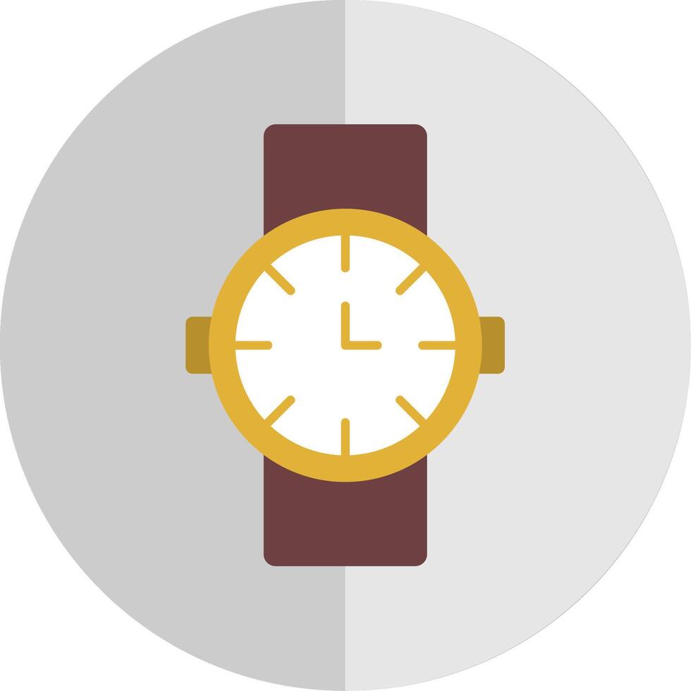 Watch Flat Scale Icon vector