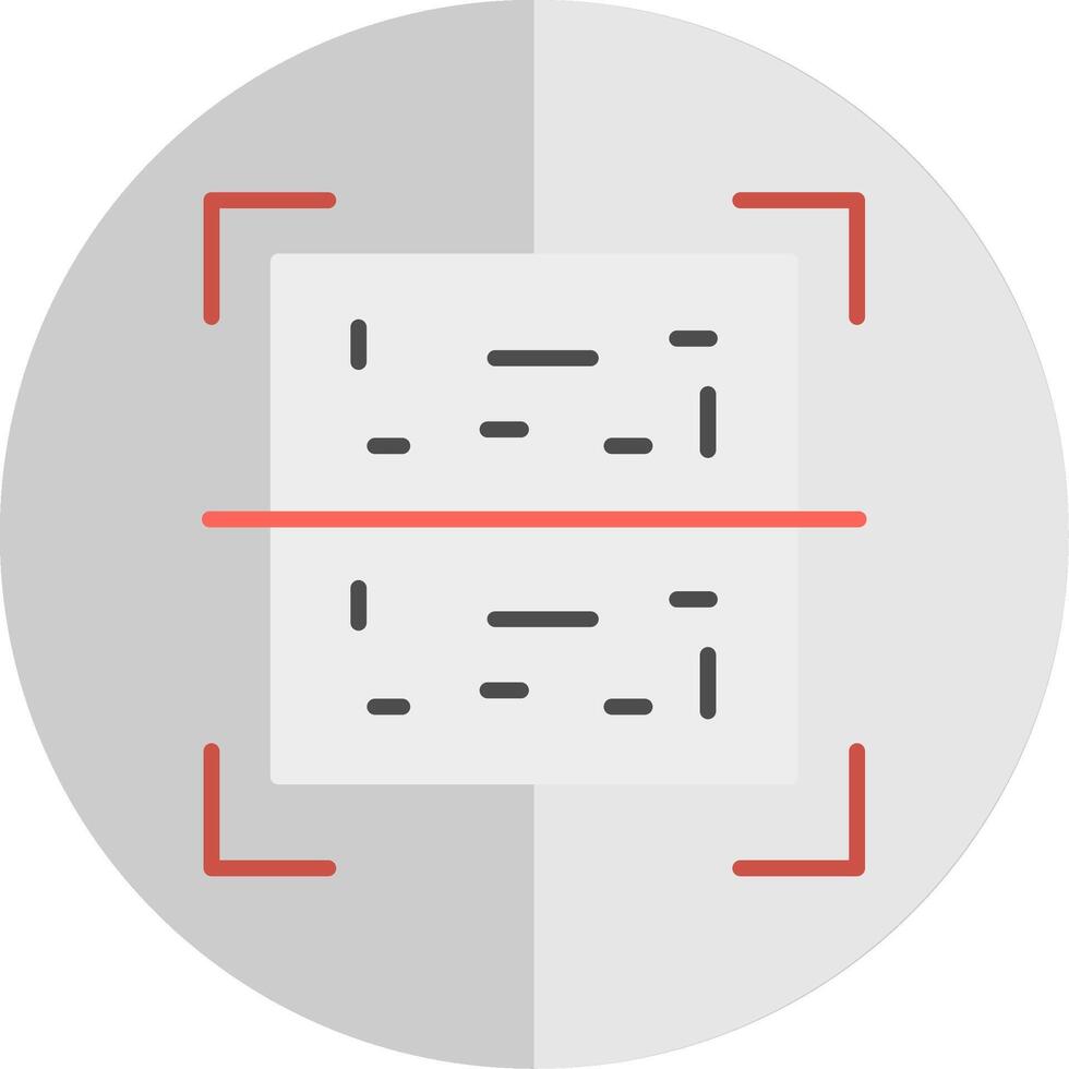 Qr Code Flat Scale Icon vector