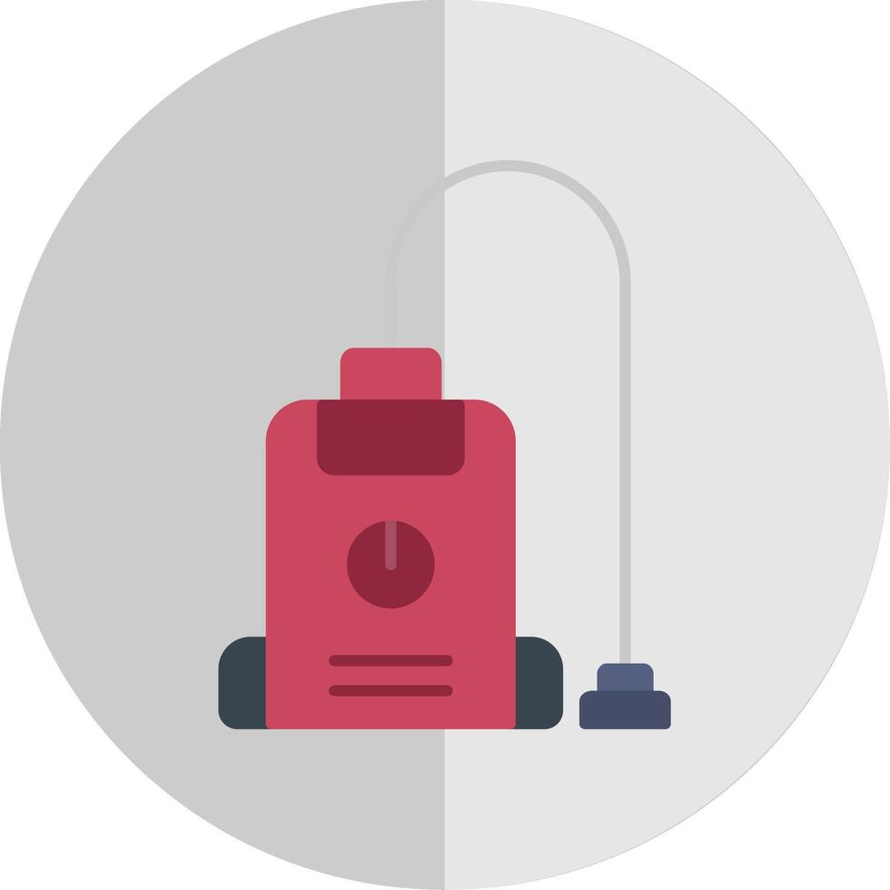 Vacuum Cleaner Flat Scale Icon vector