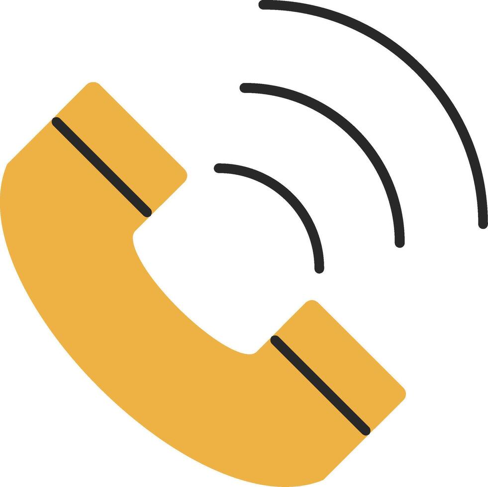 Phone Skined Filled Icon vector