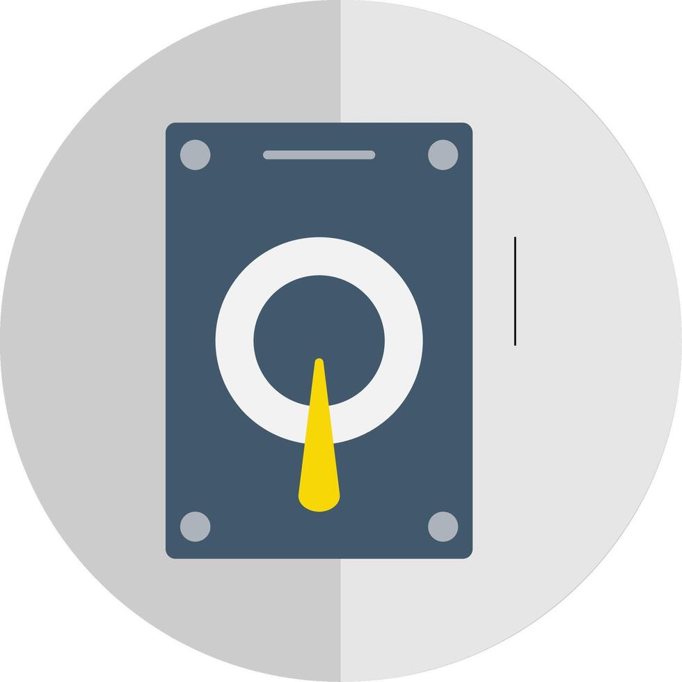 Hard Drive Flat Scale Icon vector