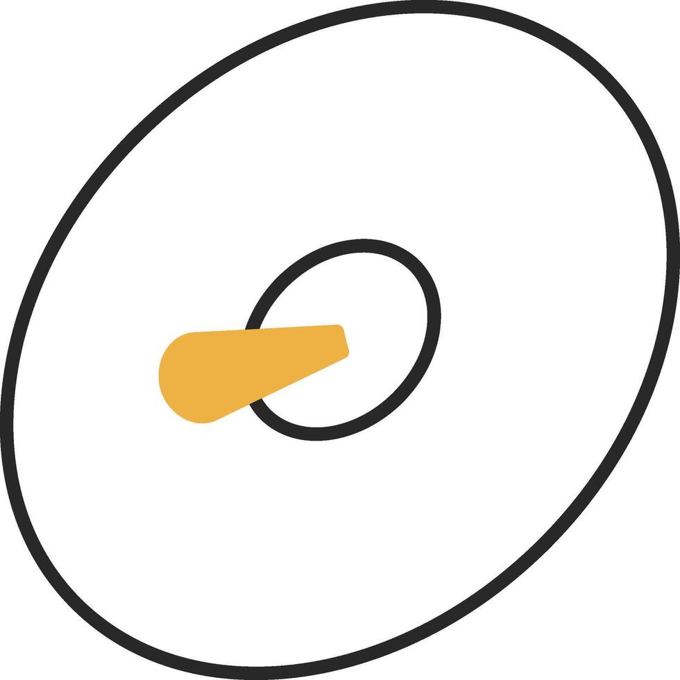 Cymbals Skined Filled Icon vector