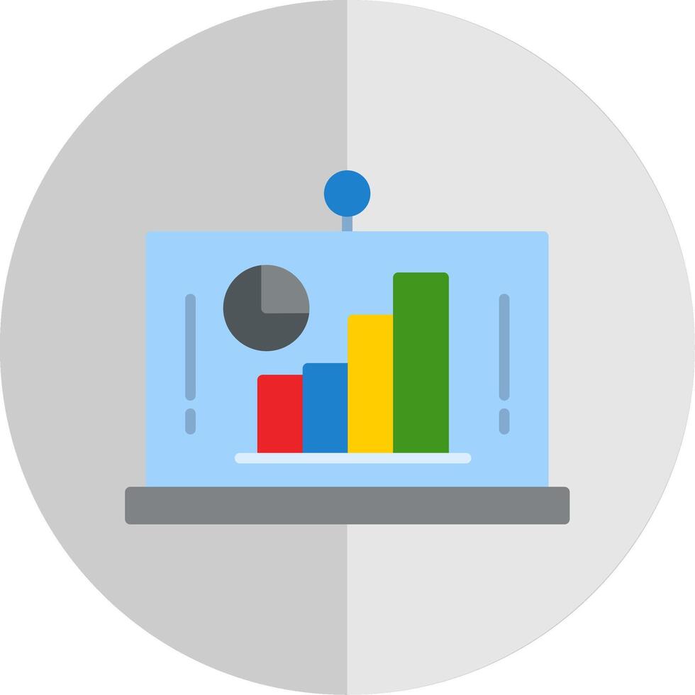 Analytics Flat Scale Icon vector