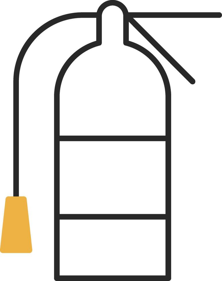 Extinguisher Skined Filled Icon vector