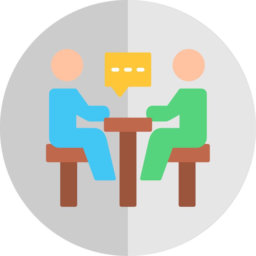 Meeting Flat Scale Icon vector