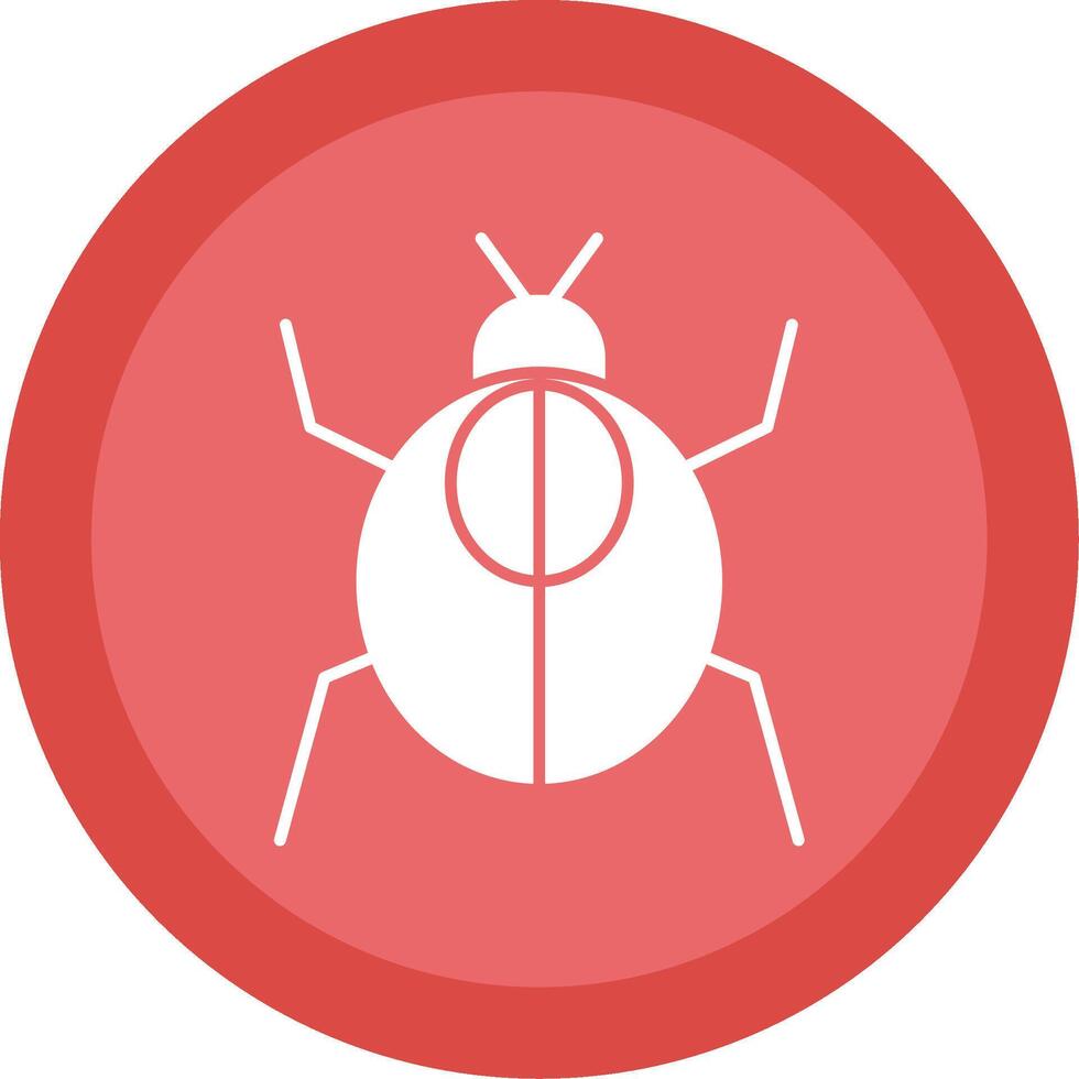 Cockroach Glyph Multi Circle Icon vector