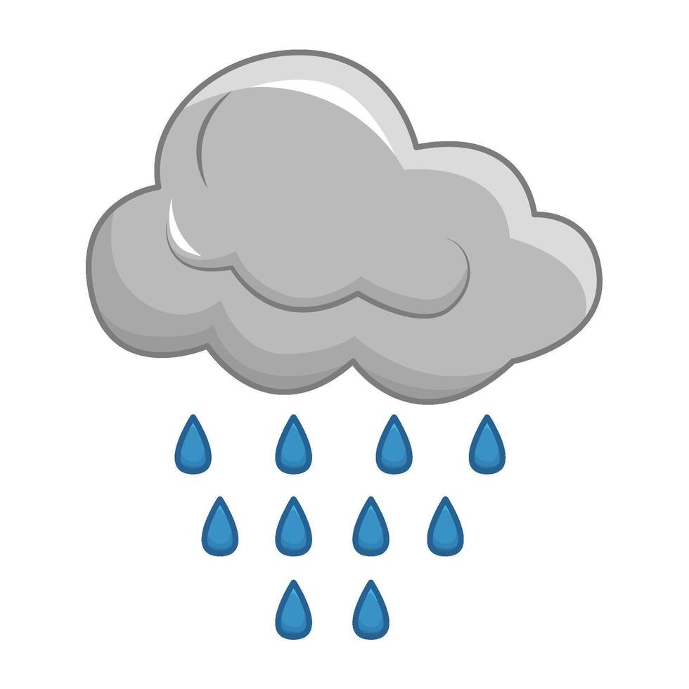 Illustration of rain vector