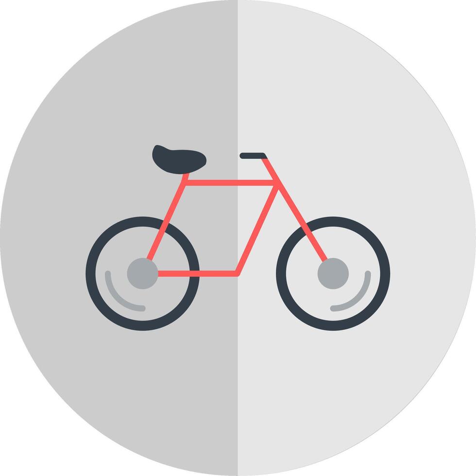bicicleta plano escala icono vector