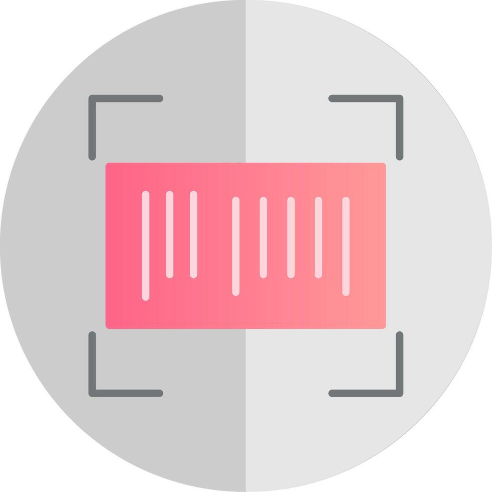 Barcode Flat Scale Icon vector