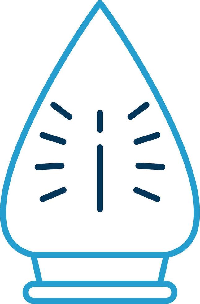 Iron Line Blue Two Color Icon vector