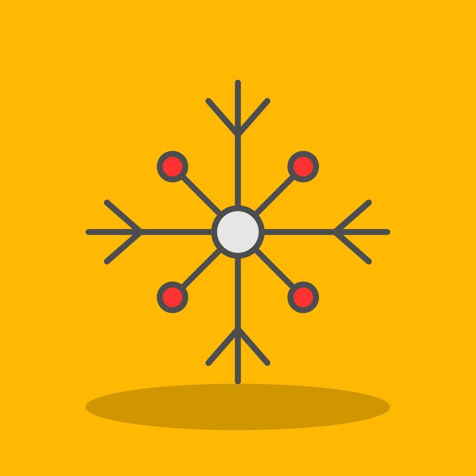 Snow Filled Shadow Icon vector