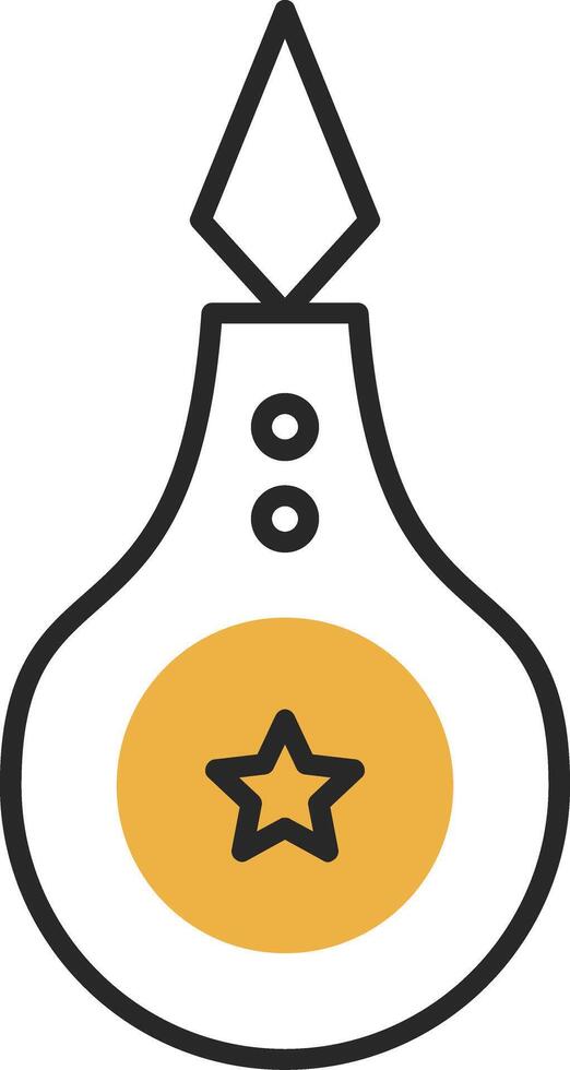 Threader Skined Filled Icon vector
