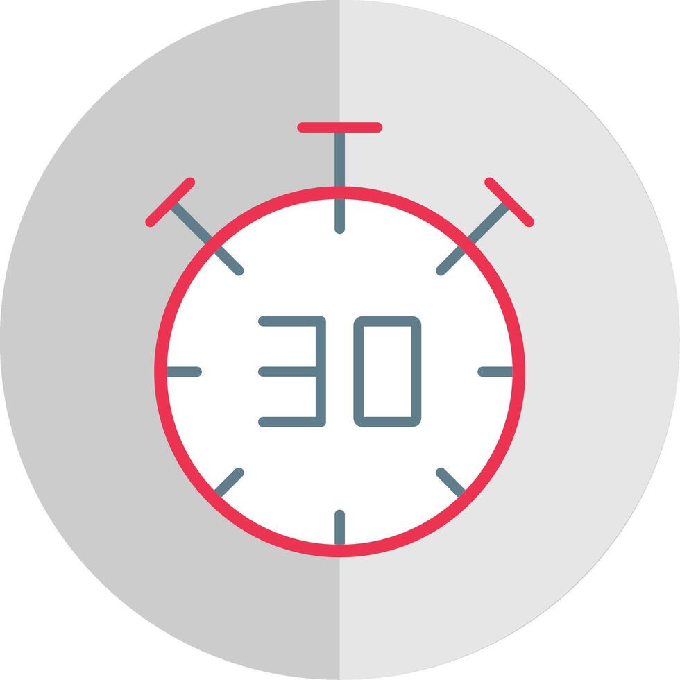 Half Time Flat Scale Icon vector