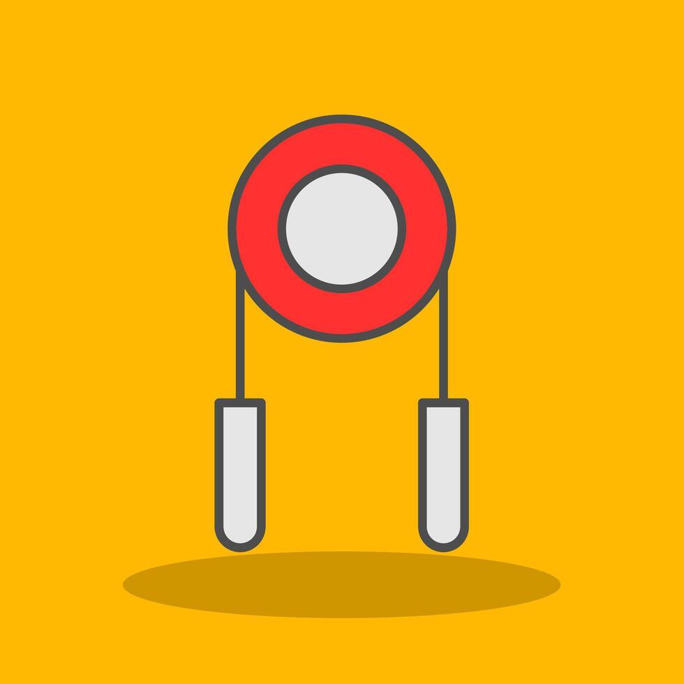 Hand Grip Filled Shadow Icon vector