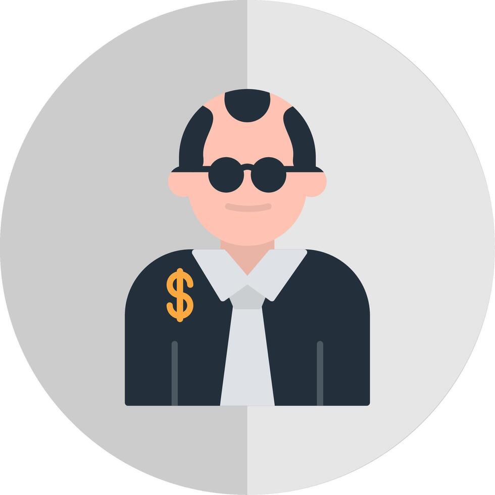 Judge Flat Scale Icon vector