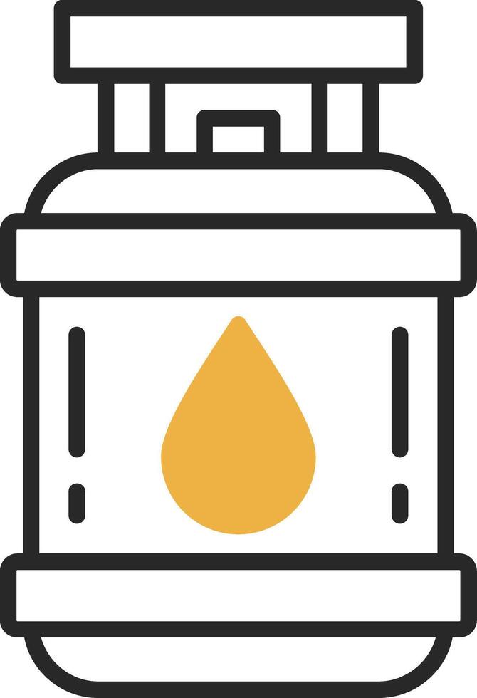 Propane Skined Filled Icon vector