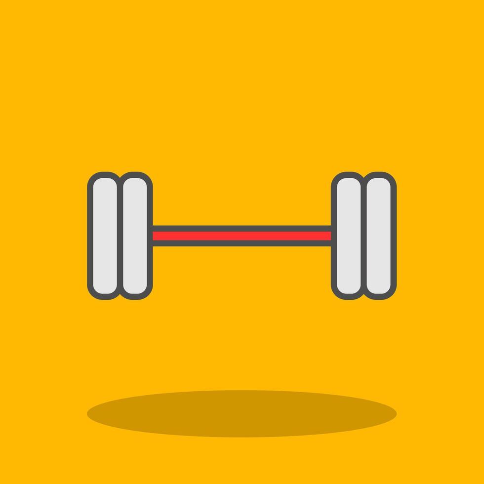 Weightlifting Filled Shadow Icon vector
