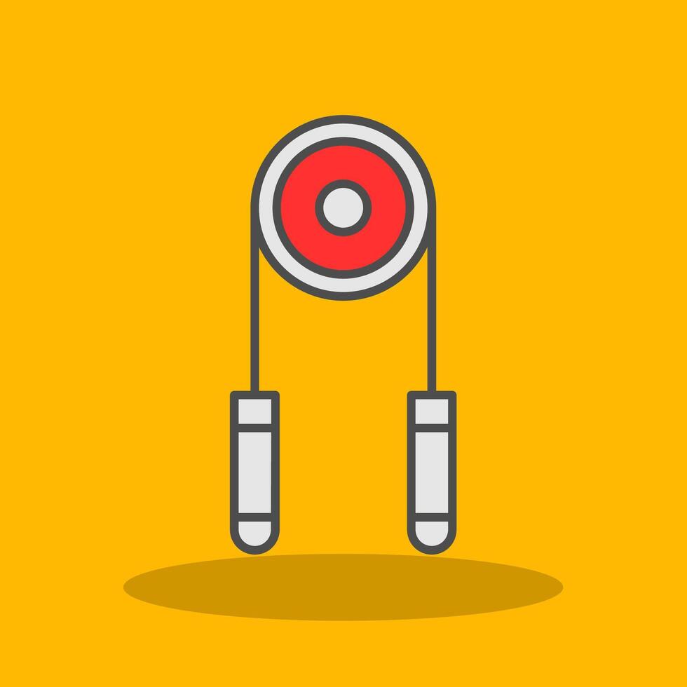 Hand Grip Filled Shadow Icon vector