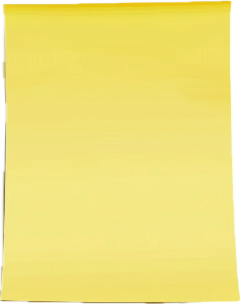 Blank Yellow Sticky Note with Curled Corner png