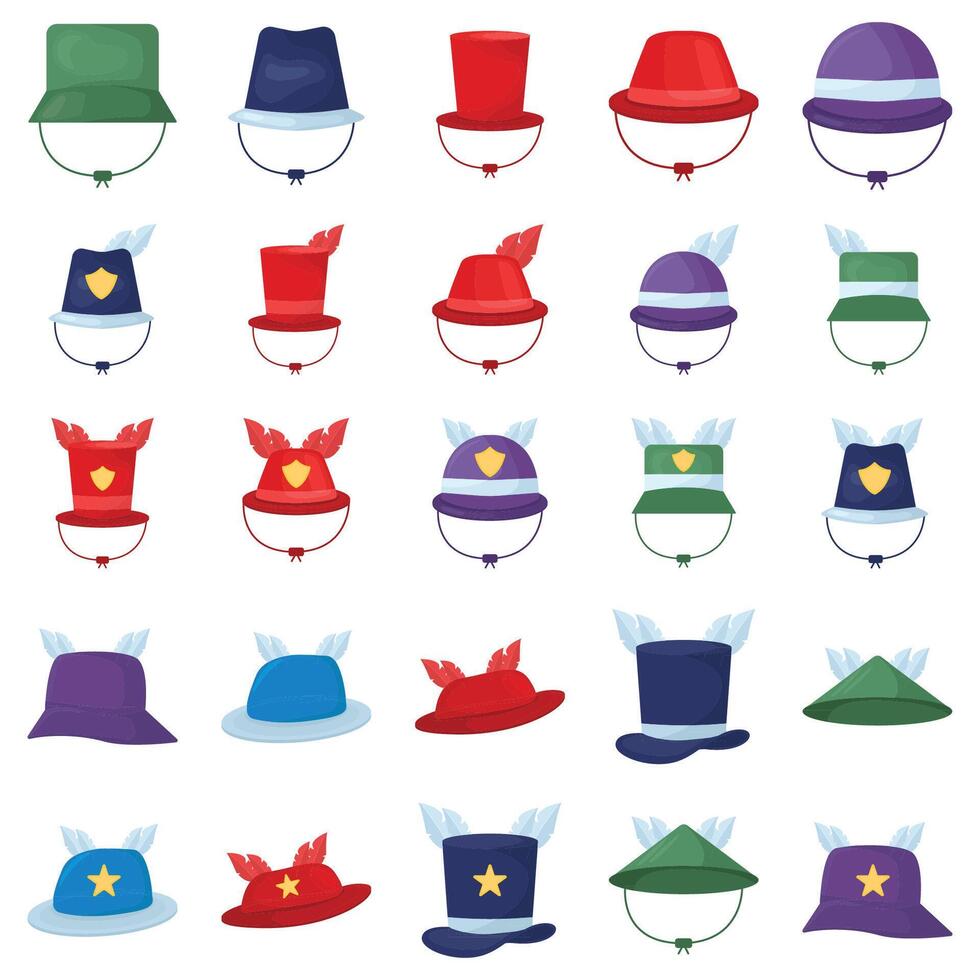 Illustration of hat pack vector