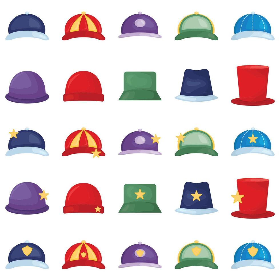 Illustration of hat pack vector