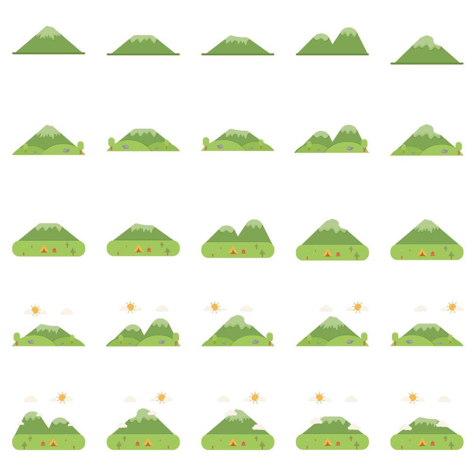 Illustration of mountain pack vector