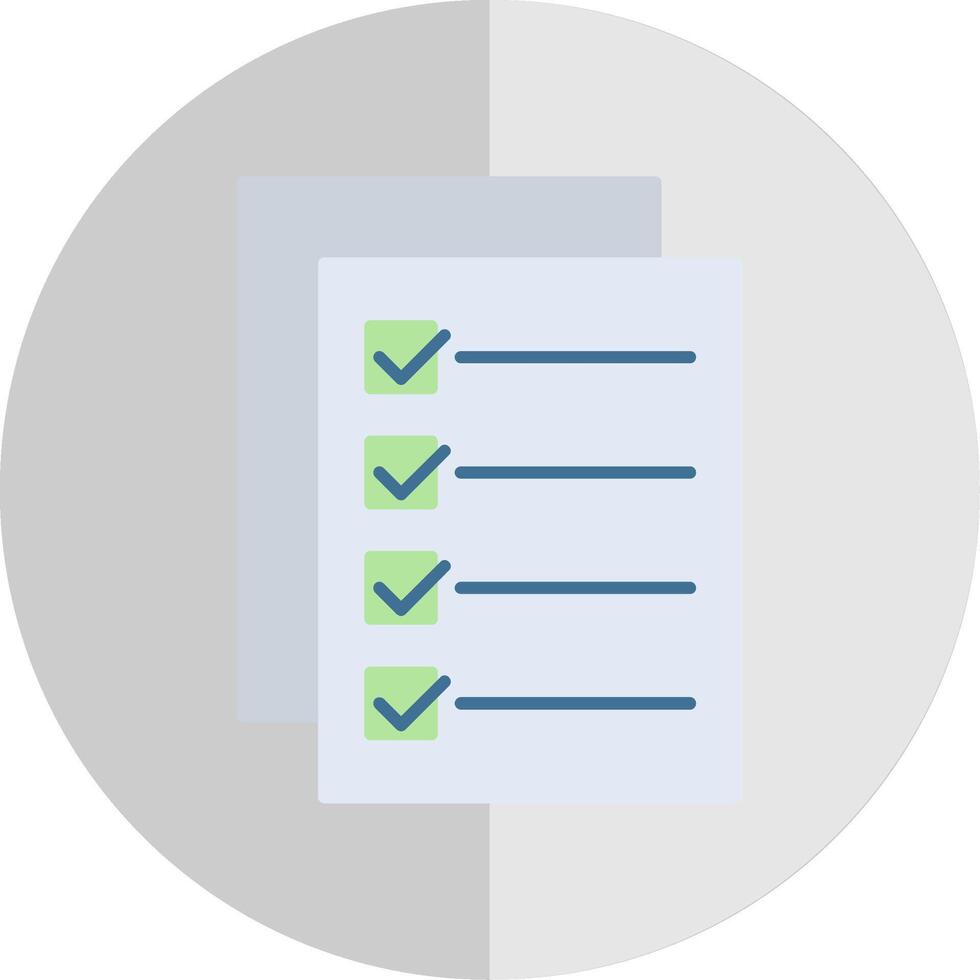 Document Flat Scale Icon vector