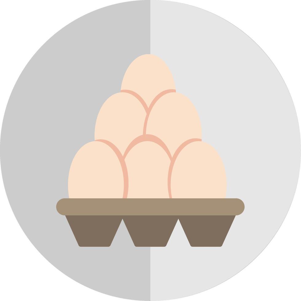 Egg Carton Flat Scale Icon vector