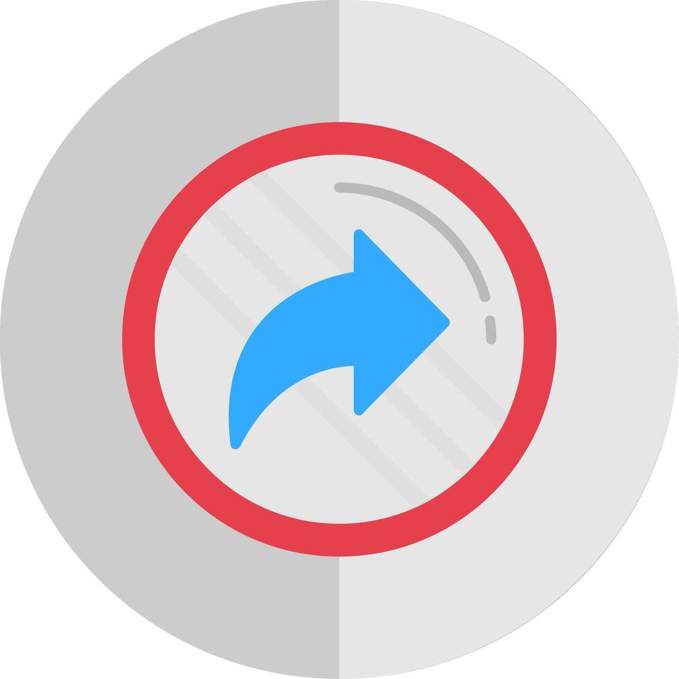 Forward Flat Scale Icon vector