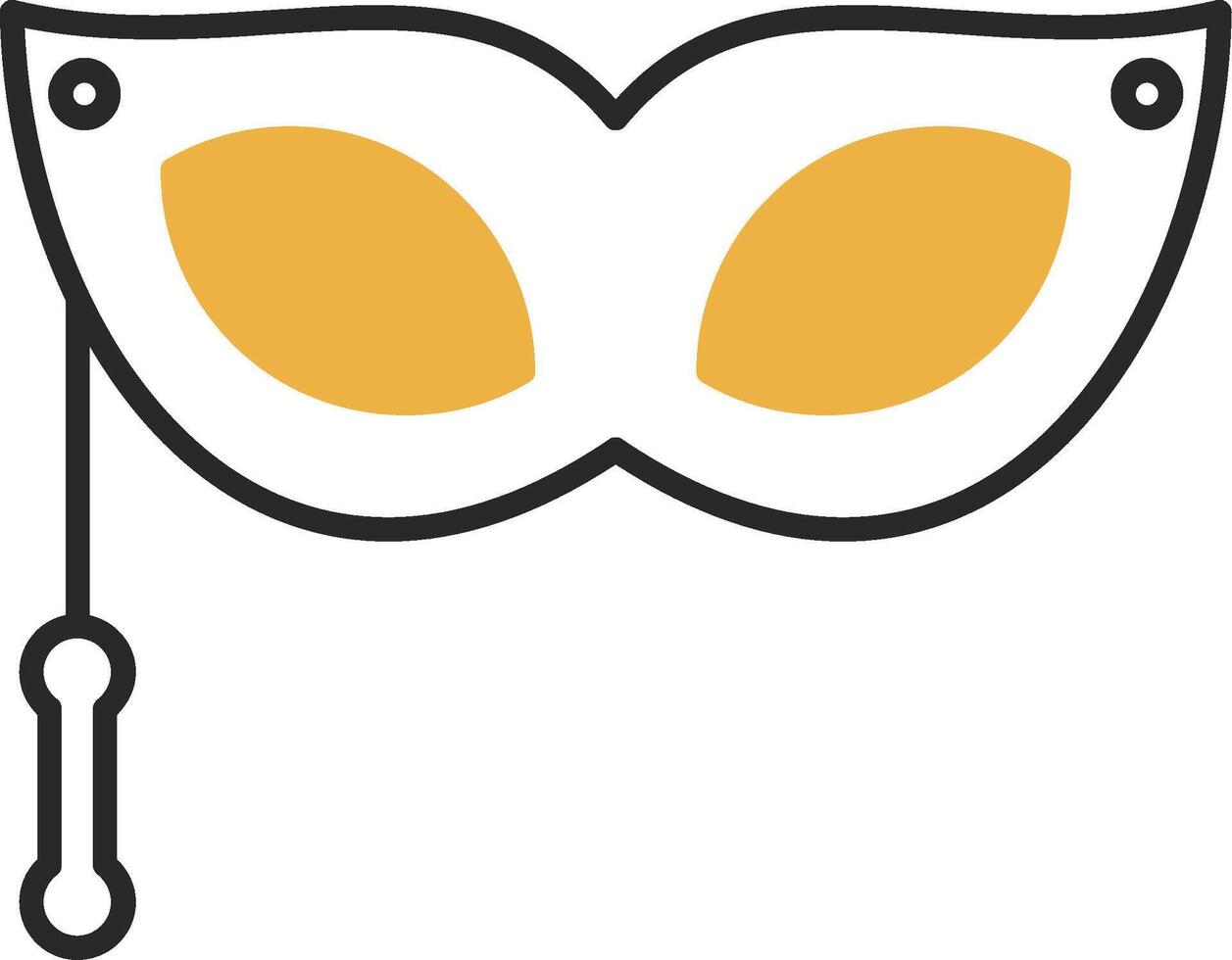 Eye Mask Skined Filled Icon vector