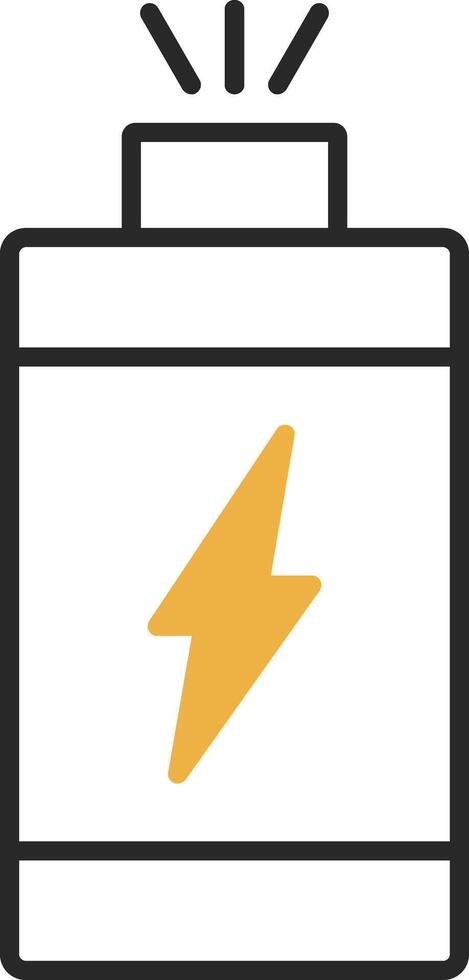 Power Skined Filled Icon vector