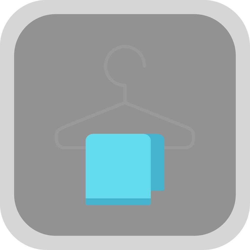 Changing Room Flat Round Corner Icon vector