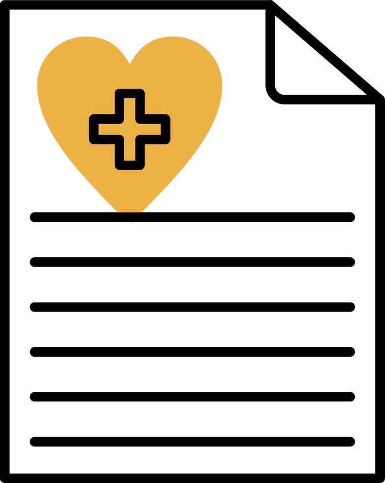 Health Skined Filled Icon vector