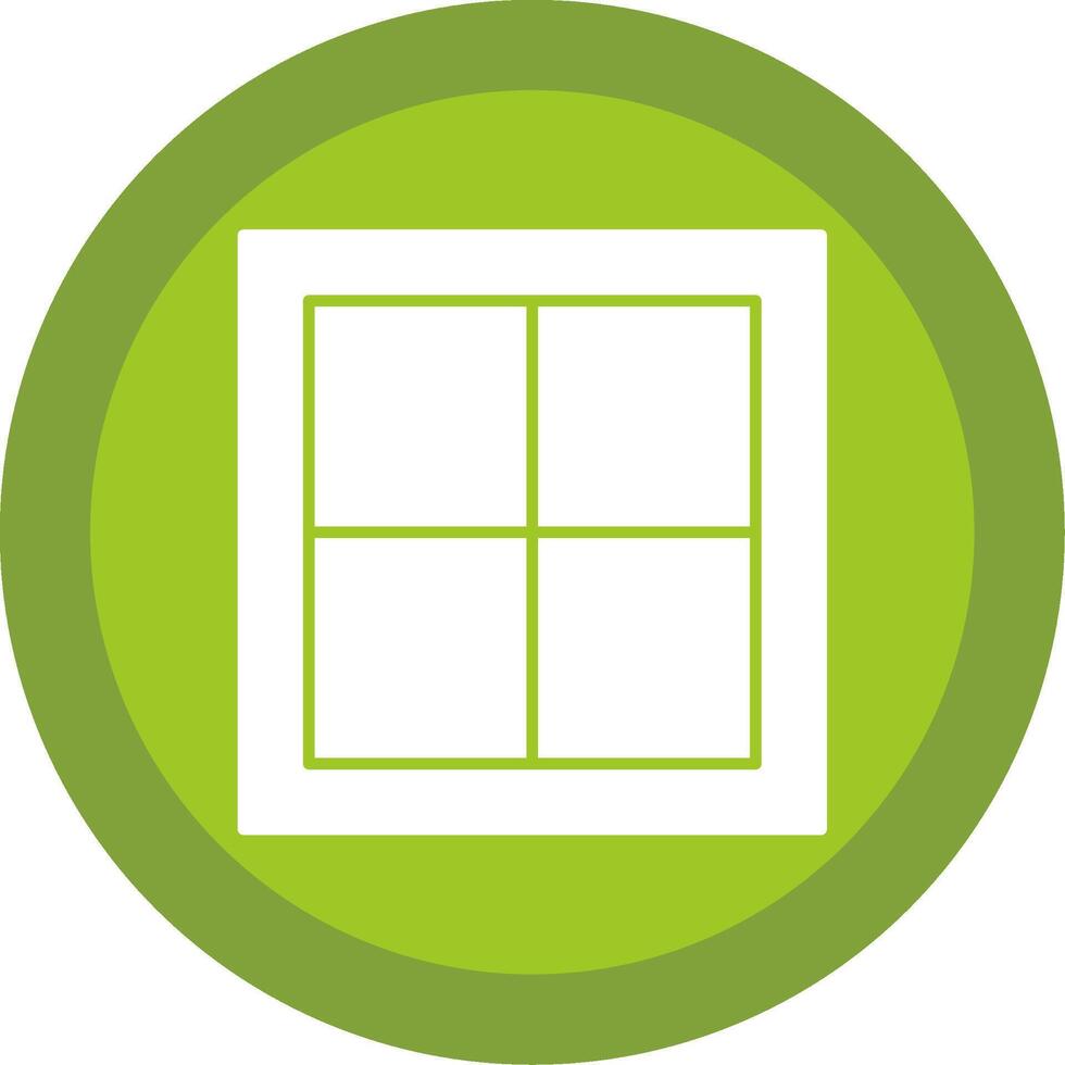 Window Glyph Multi Circle Icon vector
