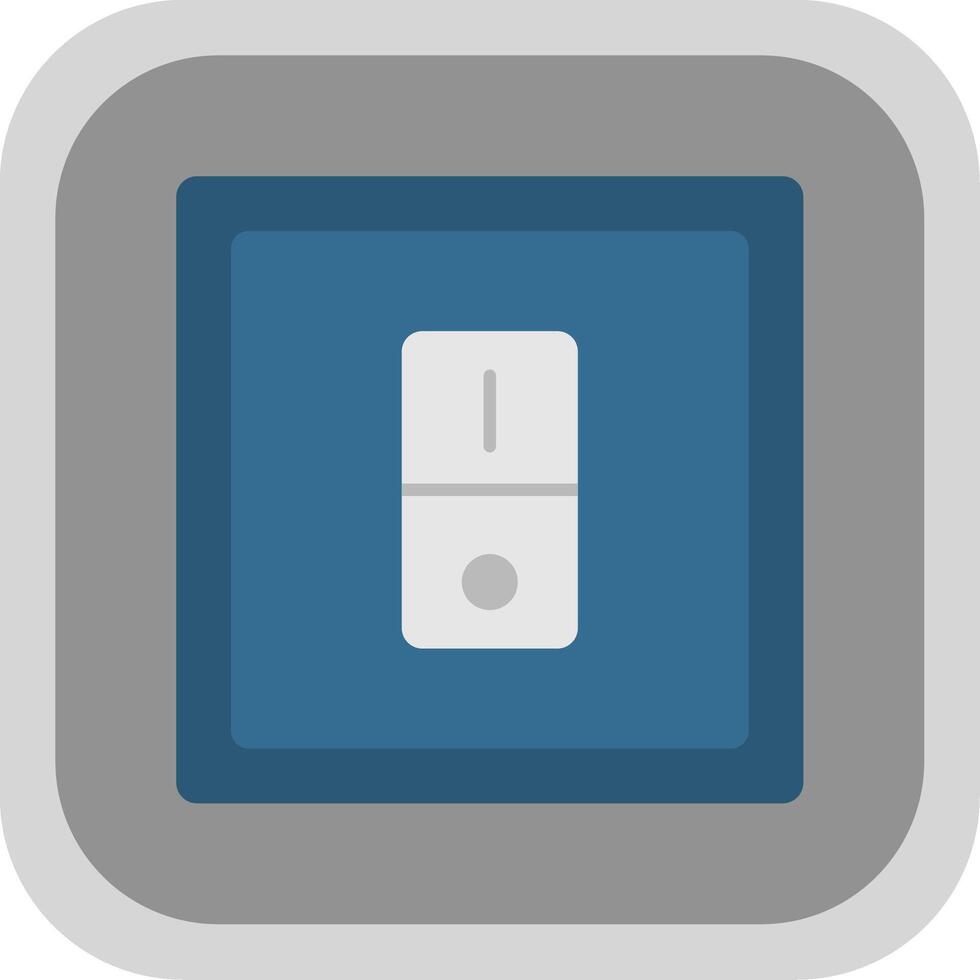 Switcher Flat Round Corner Icon vector